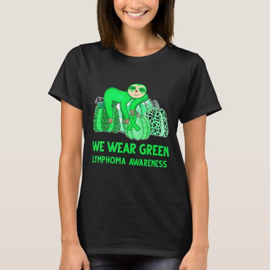 T-shirt Nous portons une Sloth de sensibilisation au lymph (Devant)