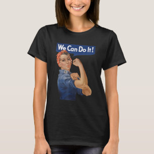 T-shirt Nous Pouvons Le Faire Rosie Le Riveter, Rose 2ÈME