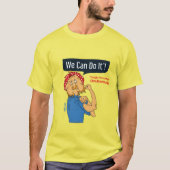 T-shirt Nous pouvons le faire - tousser et péter simultané (Devant)
