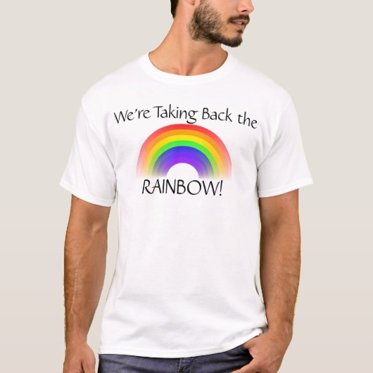 T-shirt Nous reprenons l'arc-en-ciel avec la Bible Verse (Devant)