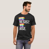 T-shirt Nous résistons Nous nous levons (Devant entier)