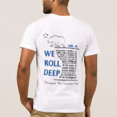 T-shirt Nous roulons profondément (Dos)