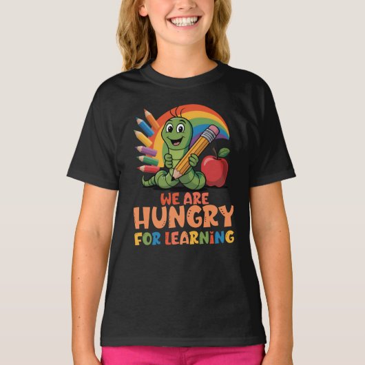 T-shirt Nous sommes affamés d'apprendre (Devant)