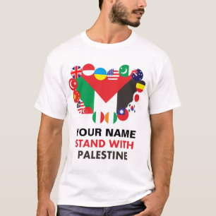 T-shirt Nous Sommes Avec La Palestine
