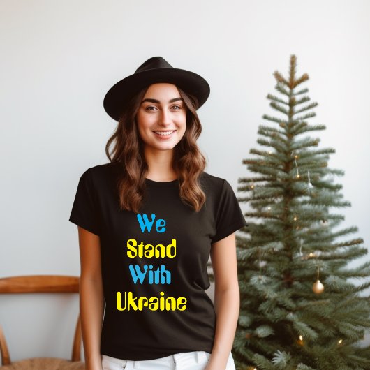 T-shirt Nous sommes avec l'Ukraine