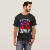 T-shirt Nous Sommes Avec Taïwan Drapeau République De Chin (Devant entier)