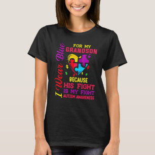 T-shirt Nous sommes bleus pour le petit-fils Sensibilisati