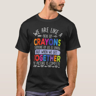 T-shirt Nous Sommes Comme Une Boîte De Rayons De Retour À
