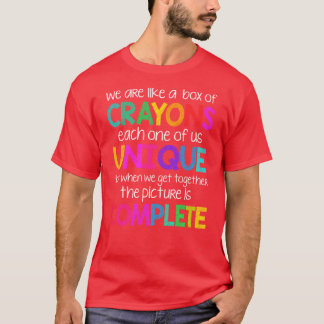 T-shirt Nous sommes comme une fille boîte de crayons de co