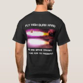 T-shirt Nous sommes des cowboys de l'espace et nous visons (Dos)