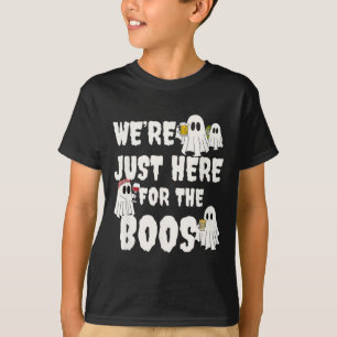 T-shirt Nous sommes juste ici pour l'Halloween de cadeau d