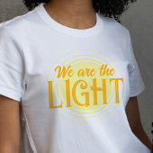 T-shirt Nous sommes le soleil jaune et orange clair