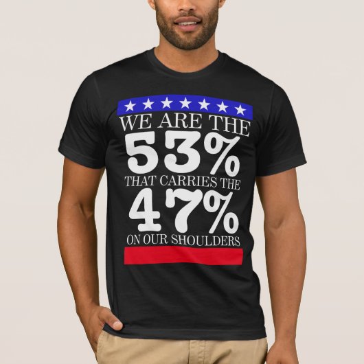 T-SHIRT NOUS SOMMES LES 53% (Devant)