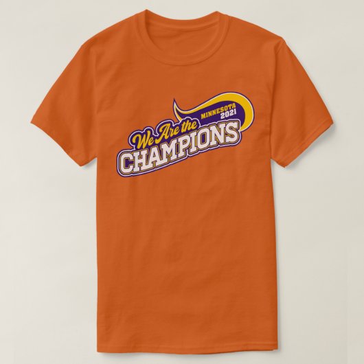 T-shirt Nous Sommes Les Champions Du Minnesota (Design devant)