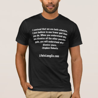 T-shirt nous sommes les deux athées