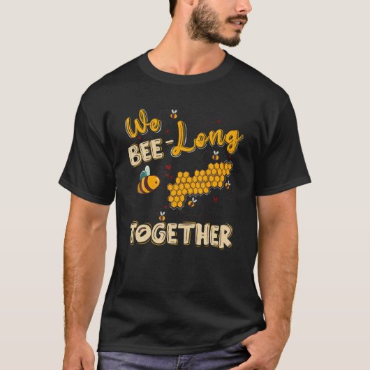 T-shirt Nous sommes longtemps ensemble Funny Valentine's B (Devant)