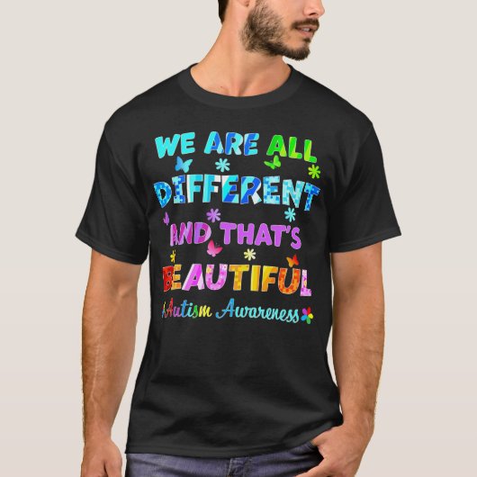 T-shirt Nous sommes tous différents (Devant)