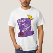 T-shirt Nous sommes tous fous ici - Mad Hatter Casquette (Devant)