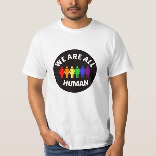 T-shirt Nous sommes tous humains (Devant)