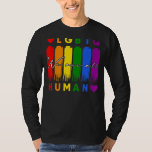 T-shirt Nous Sommes Tous Humains Lgbt Gay Rights Pride All