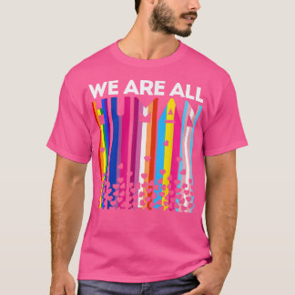 T-shirt Nous Sommes Tous Humains Lgbt Gay Rights Pride Par