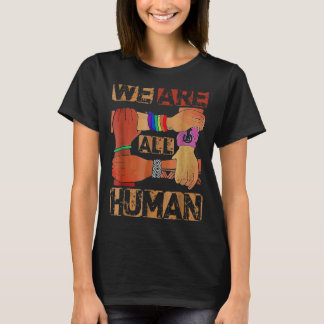 T-shirt Nous Sommes Tous Humains Noirs Histoire Afro Afric