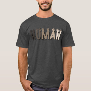 T-shirt Nous sommes tous humains   une communauté mondiale