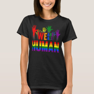 T-shirt Nous sommes tous Human Pride Ally Rainbow Lgbt Fla