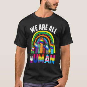 T-shirt Nous sommes tous Human Pride Ally Rainbow Lgbt Fla