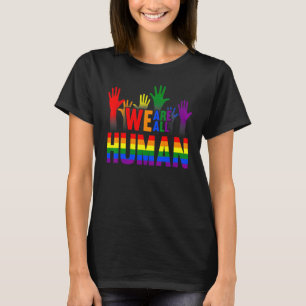 T-shirt Nous sommes tous Human Pride Ally Rainbow Lgbt Fla