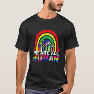 T-shirt Nous sommes tous Human Pride Ally Rainbow Lgbt Fla