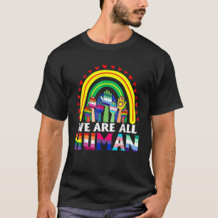 T-shirt Nous sommes tous Human Pride Ally Rainbow Lgbt Fla