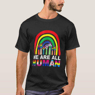 T-shirt Nous sommes tous Human Pride Ally Rainbow Lgbt Fla