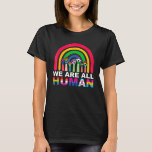 T-shirt Nous sommes tous Human Pride Ally Rainbow Lgbt Fla