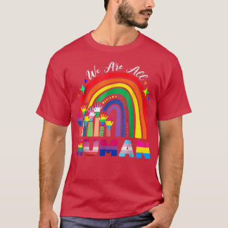 T-shirt Nous Sommes Tous Human Pride Mois Lgbt Gay Drapeau