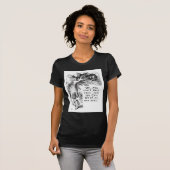 T-shirt Nous sommes tous ici - chat fou de Cheshire (Devant entier)