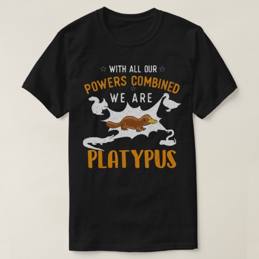 T-shirt Nous sommes tous Platypus - Biologiste marin (Design devant)