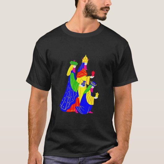 T-shirt Nous Trois Rois 3 Sages Hommes Noël Nativité Églis (Devant)