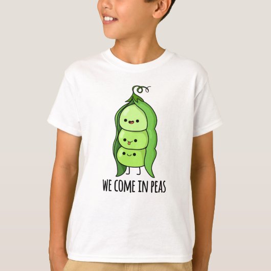 T-shirt Nous Venons En Pois Drôle Pun De Pois (Devant)