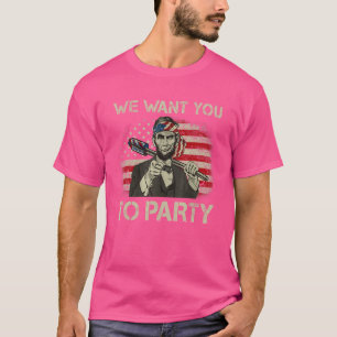 T-shirt Nous Voulons Que Vous Fassiez Abraham Lincoln Juil