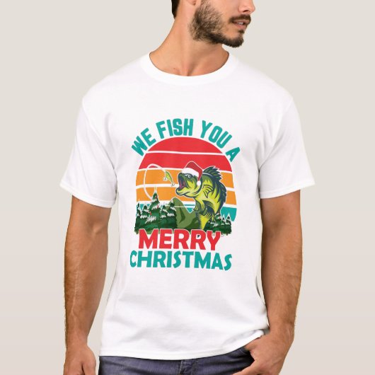 T-shirt Nous Vous Poissons Un Joyeux Noël (Devant)