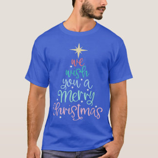 T-shirt Nous Vous Souhaitons Un Joyeux Arbre De Noël Trend