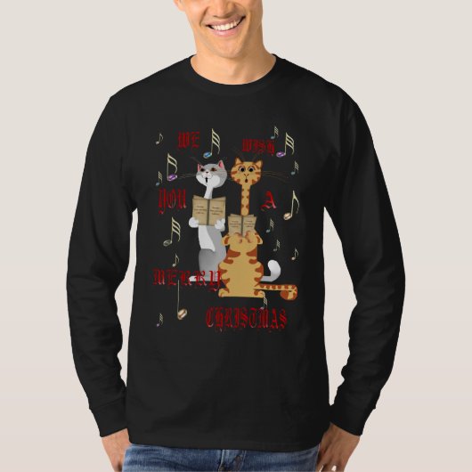 T-shirt Nous vous souhaitons une chemise de Joyeux Noël (Devant)