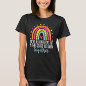 T-shirt Nous're tout different but in this class we swim t (Devant)