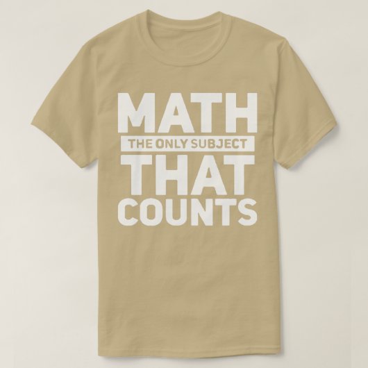 T-shirt Nouveau cadeau enseignant math (Design devant)