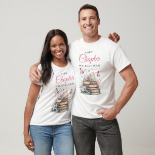 T-shirt Nouveau chapitre Livre d'histoires Baby Shower Pap