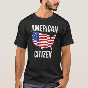 T-shirt Nouveau citoyen américain Drapeau américain Citoye