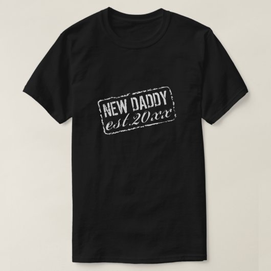 T-shirt Nouveau Daddy Etablir 2022 tampon caoutchouc vinta (Design devant)