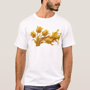 T-shirt Nouveau DESIGN DE TEE SHIRT AVEC FLEUR ABSTRAITE G