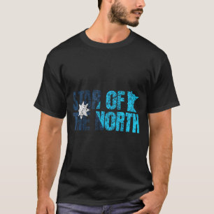 T-shirt Nouveau drapeau de l'État du Minnesota Mn Étoile d